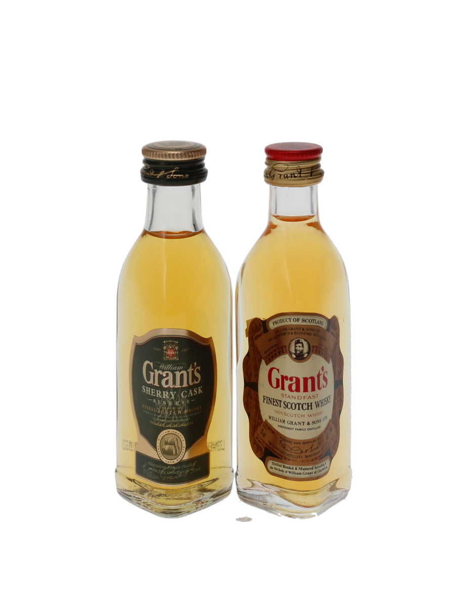 GRANTS WHISKY MINIATURES 