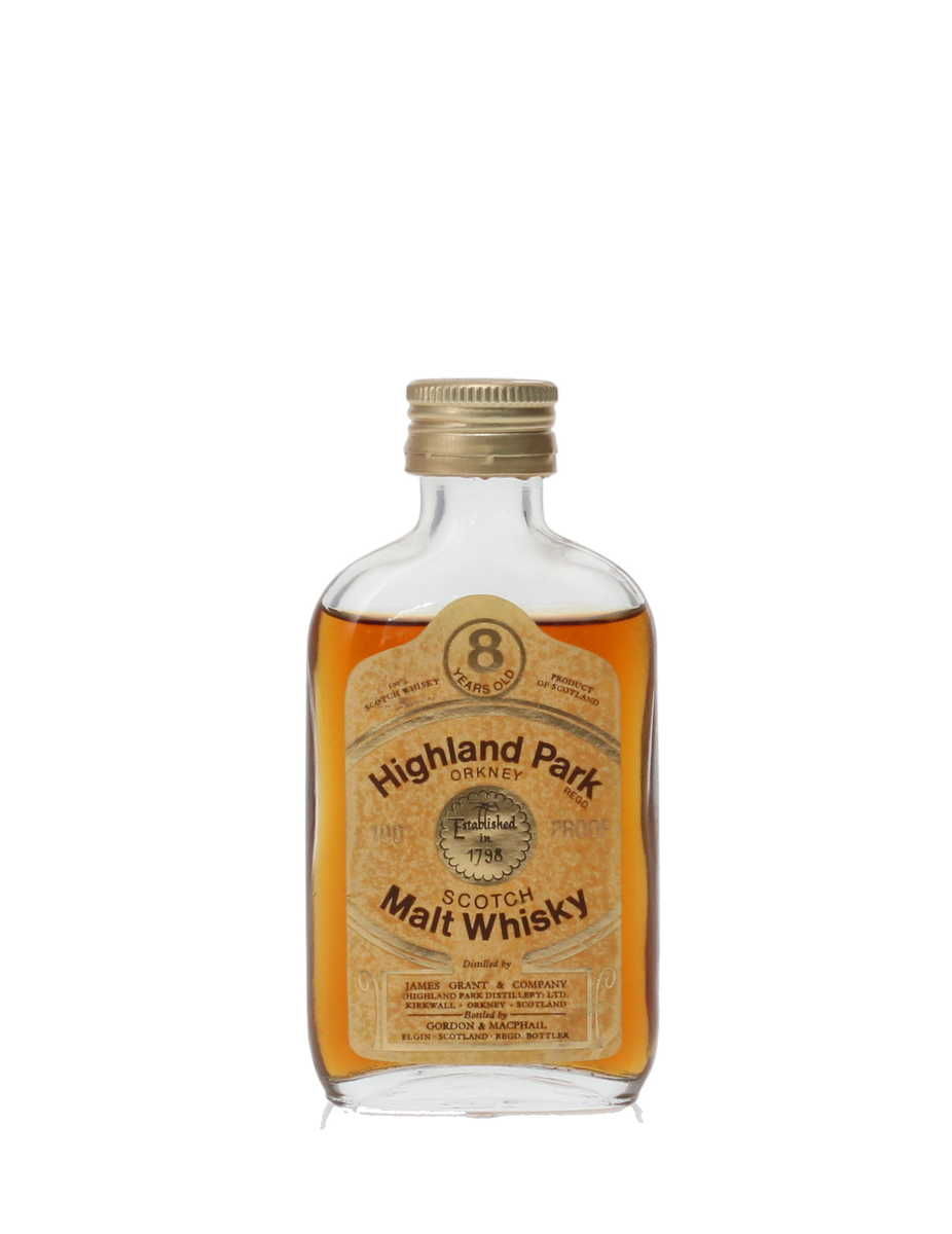 HIGHLAND PARK 100 PROOF 8 YEAR OLD MINIATURE