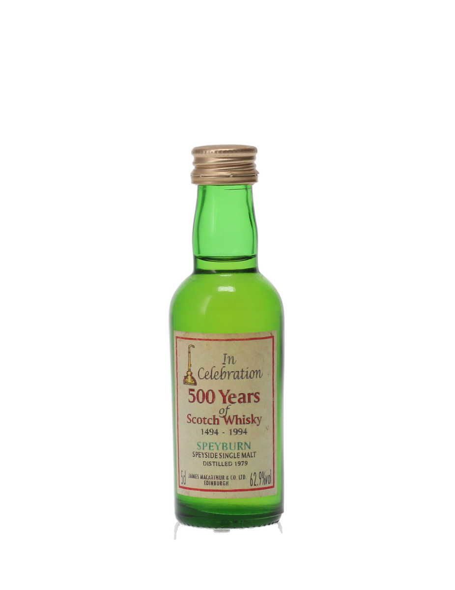 SPEYBURN 1979 JAMES MACARTHUR'S IN CELEBRATION OF 500 YEARS OF WHISKY MINIATURE