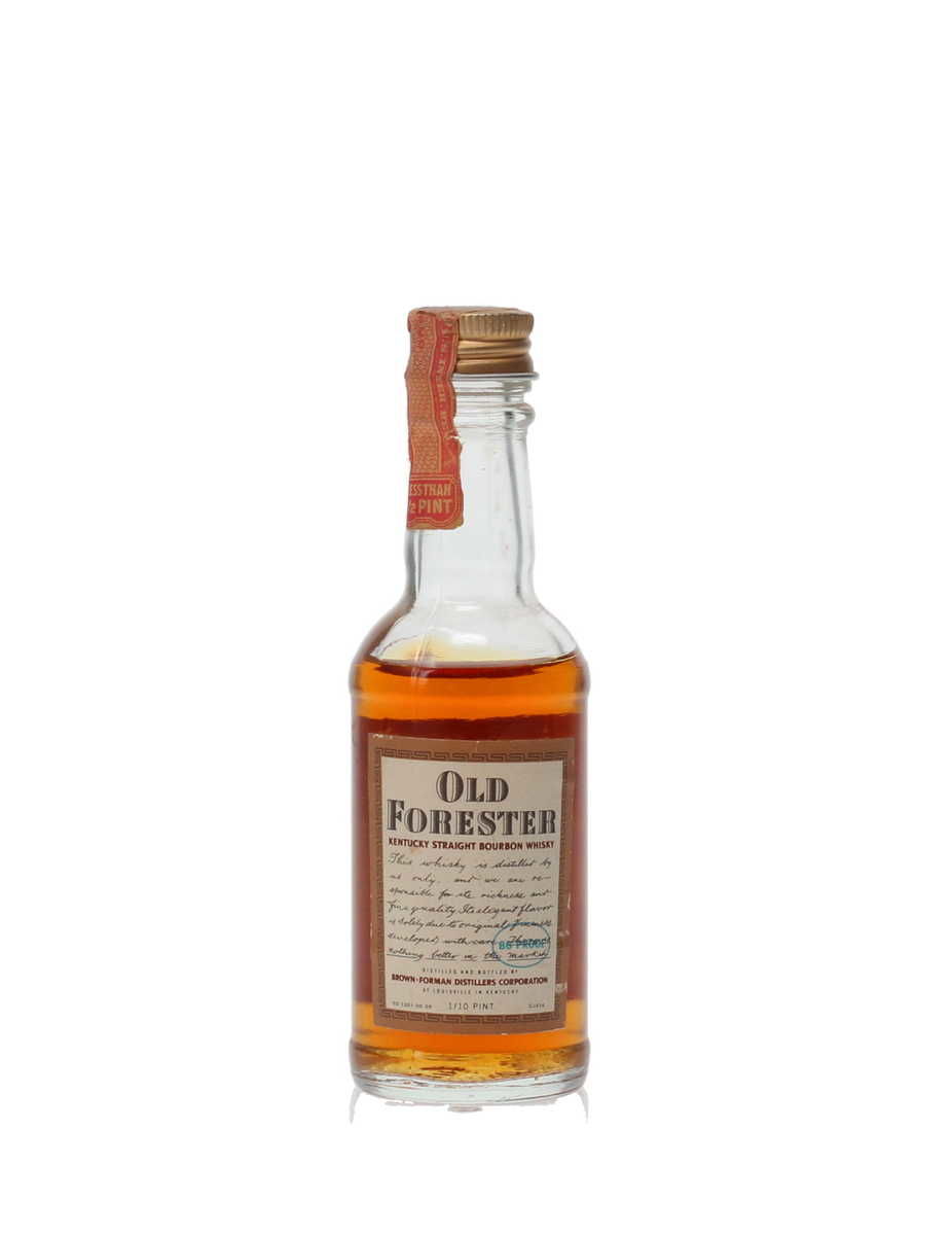 OLD FORESTER KENTUCKY STRAIGHT BOURBON 4 YEAR OLD MINIATURE 86 PROOF