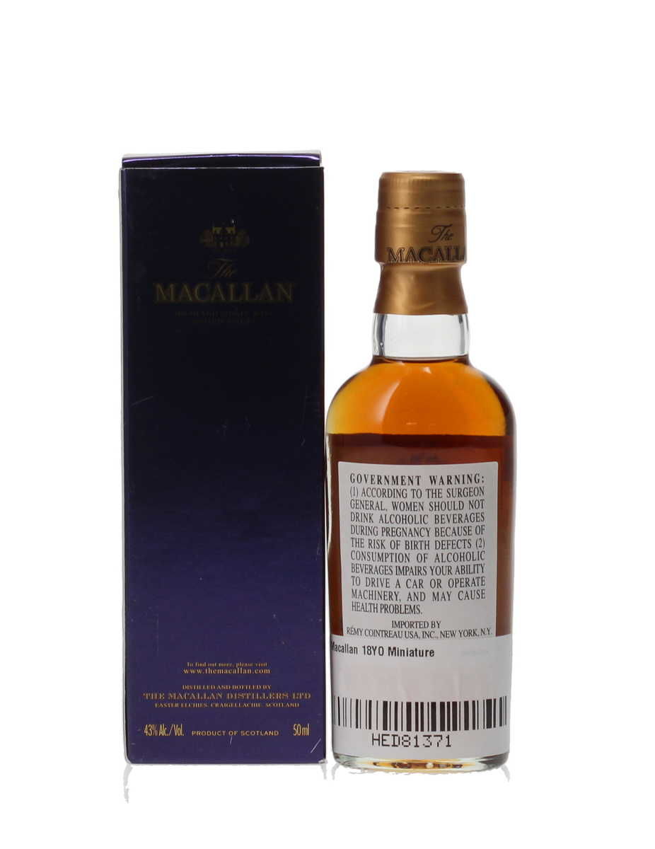 MACALLAN 18 YEAR OLD MINIATURE