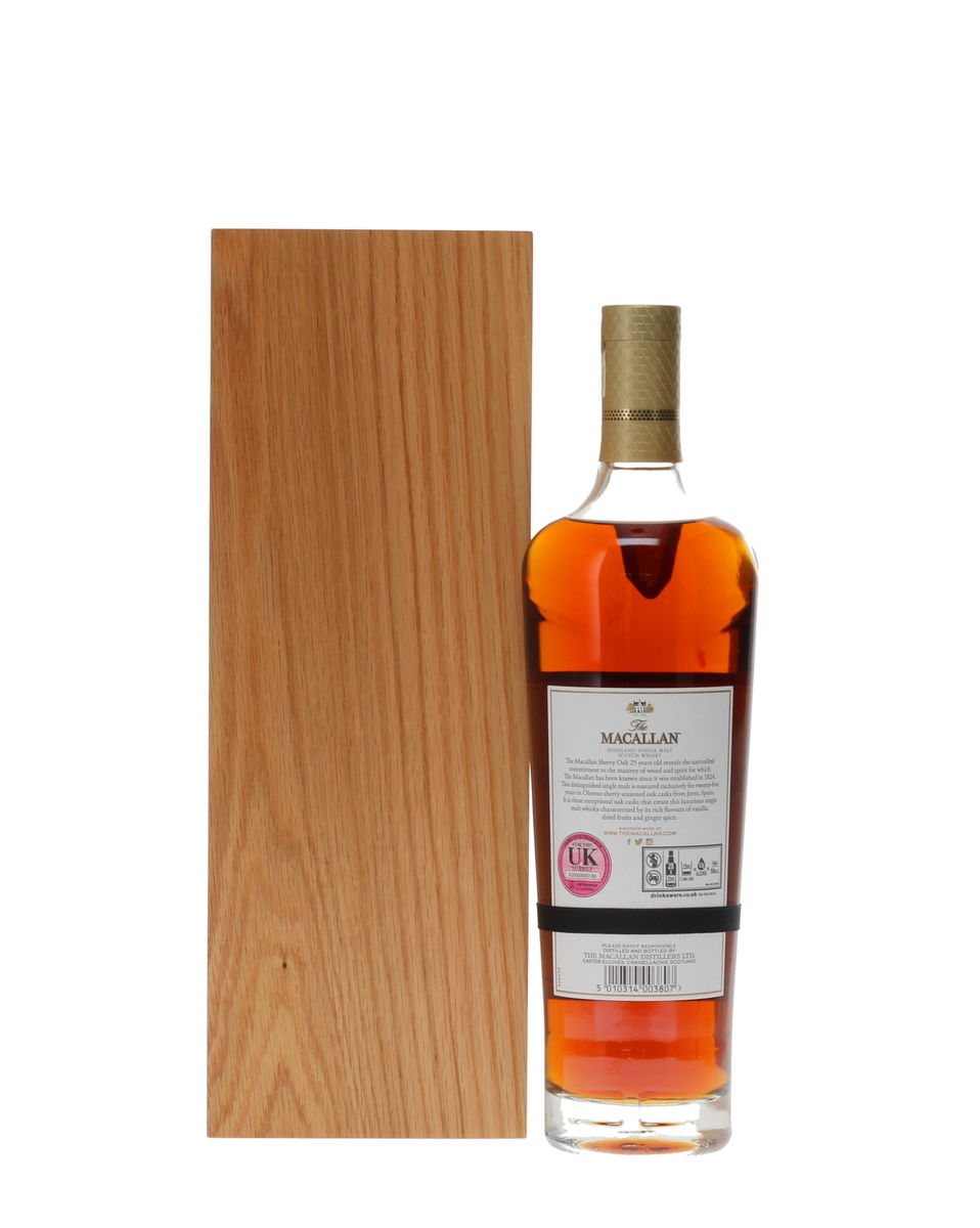 MACALLAN 25 YEAR OLD SHERRY OAK 2020 RELEASE