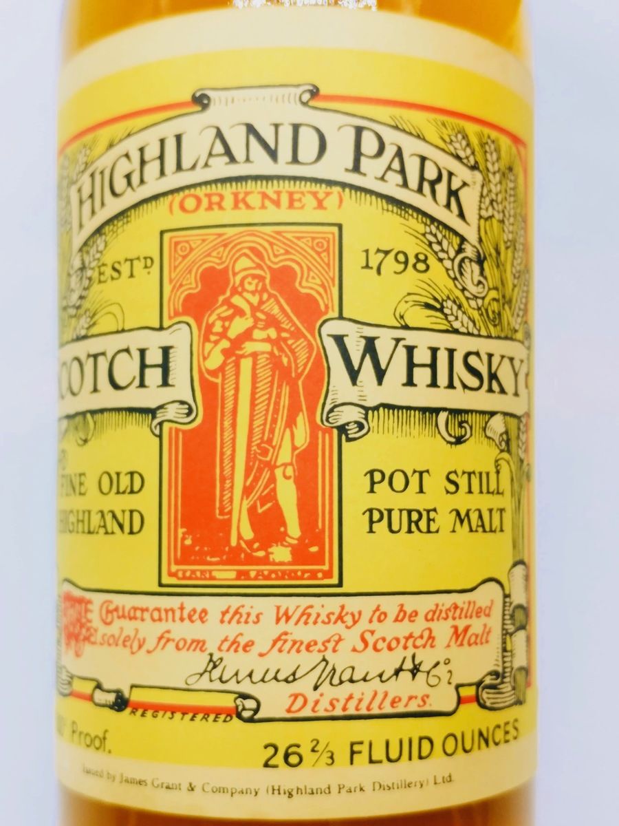 HIGHLAND PARK 100 PROOF 1970'S ST MAGNUS LABEL