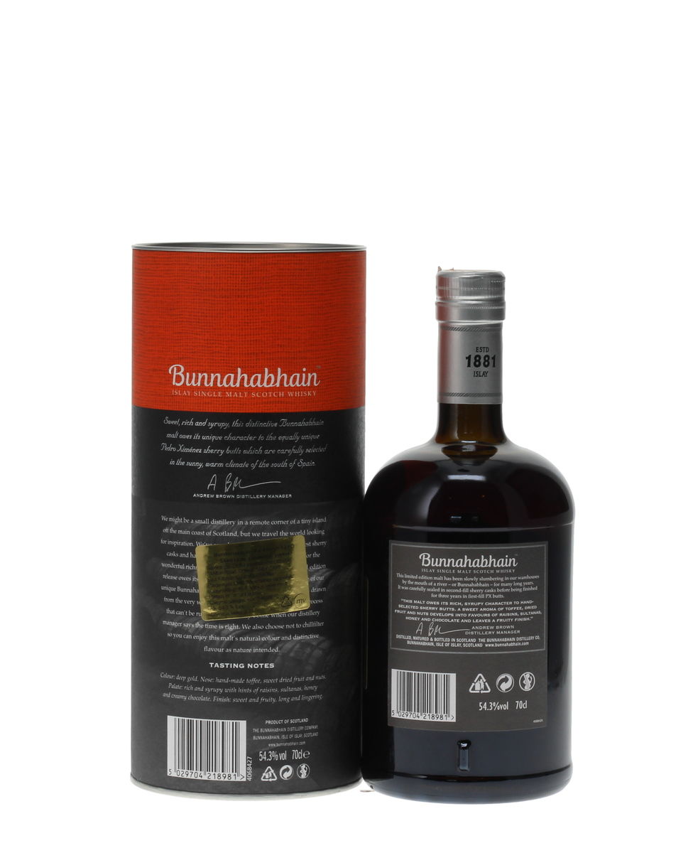 BUNNAHABHAIN 2003 PEDRO XIMENEZ FINISH