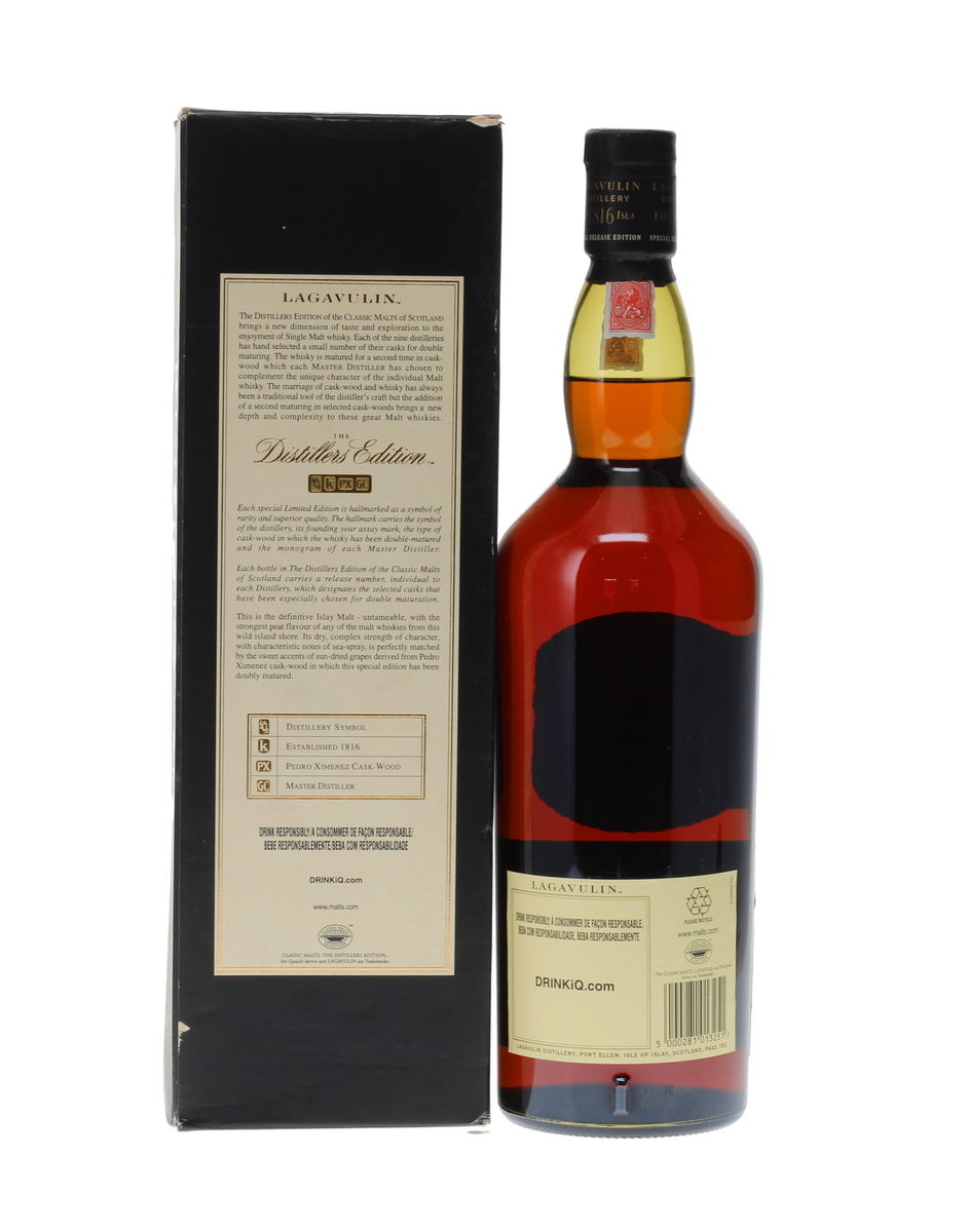 LAGAVULIN THE DISTILLERS EDITION 1996 1 LITRE 