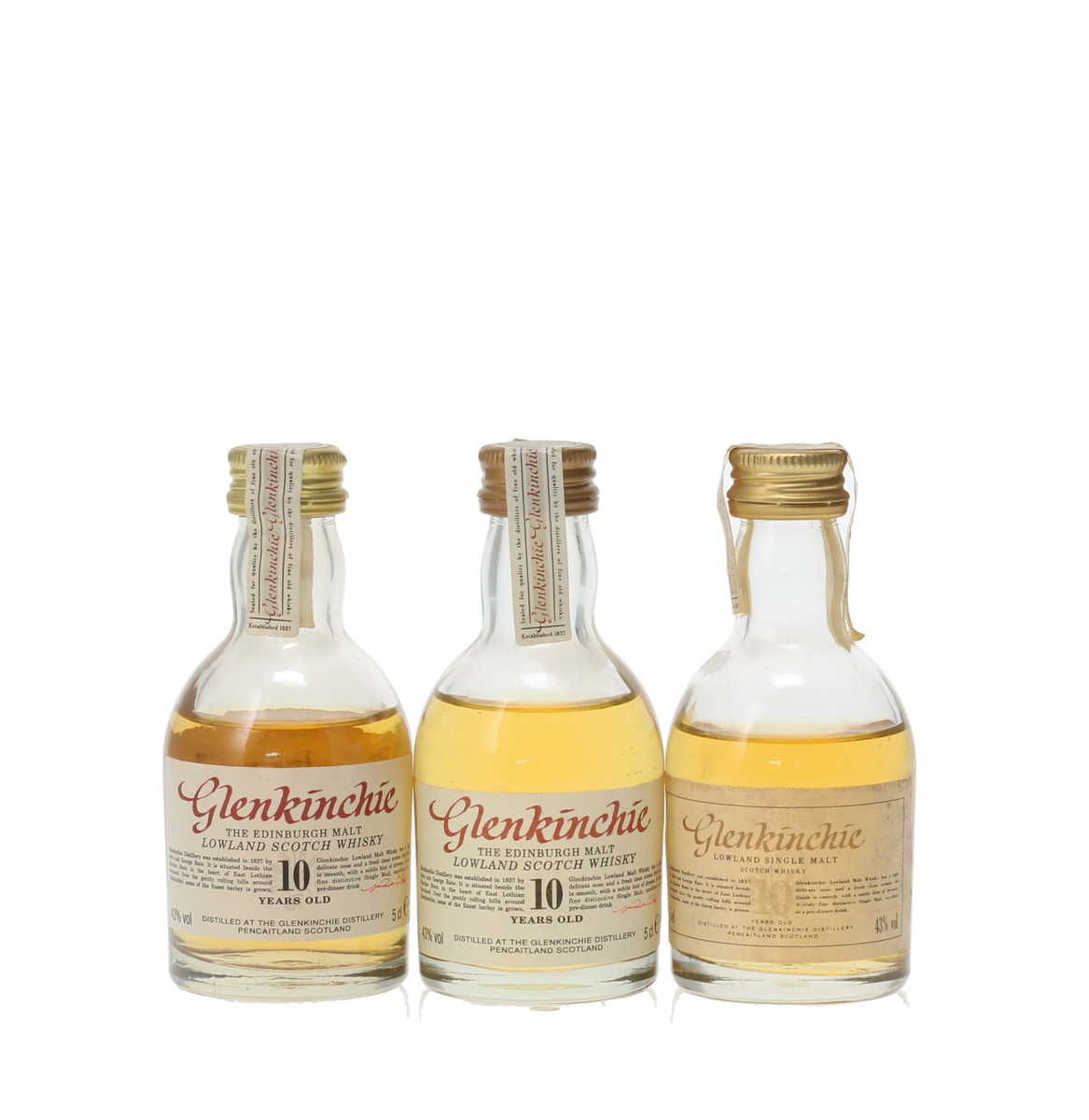 GLENKINCHIE 10 YEAR OLD MINIATURES