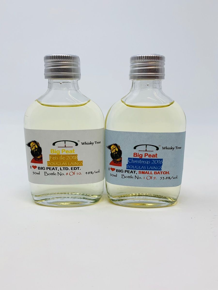 2 x WHISKY TREE BIG PEAT SAMPLES 