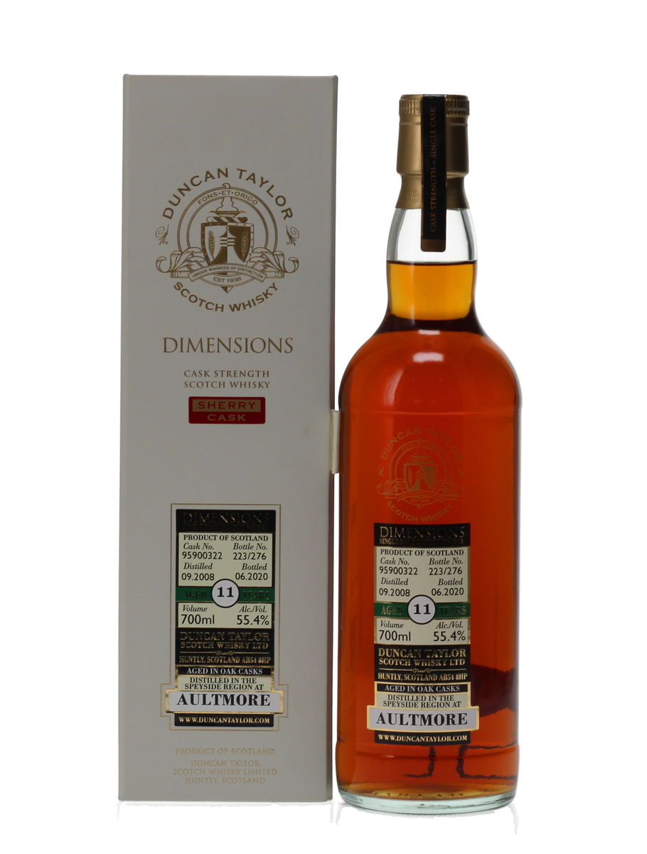 AULTMORE 11 YEAR OLD DIMENSIONS - SHERRY CASK