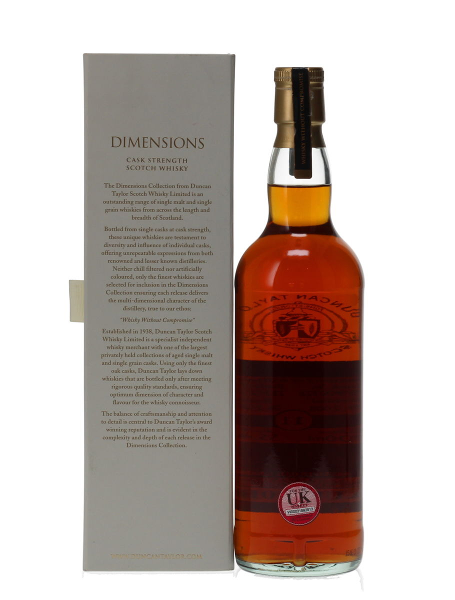 AULTMORE 11 YEAR OLD DIMENSIONS - SHERRY CASK