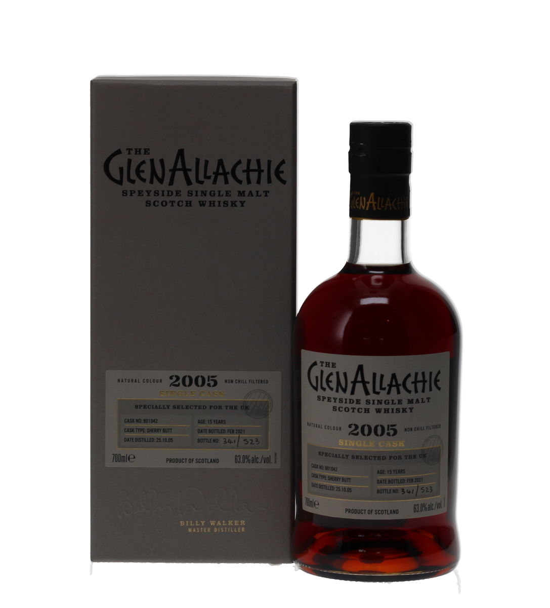 GLENALLACHIE 2005 SINGLE CASK 15 YEAR OLD