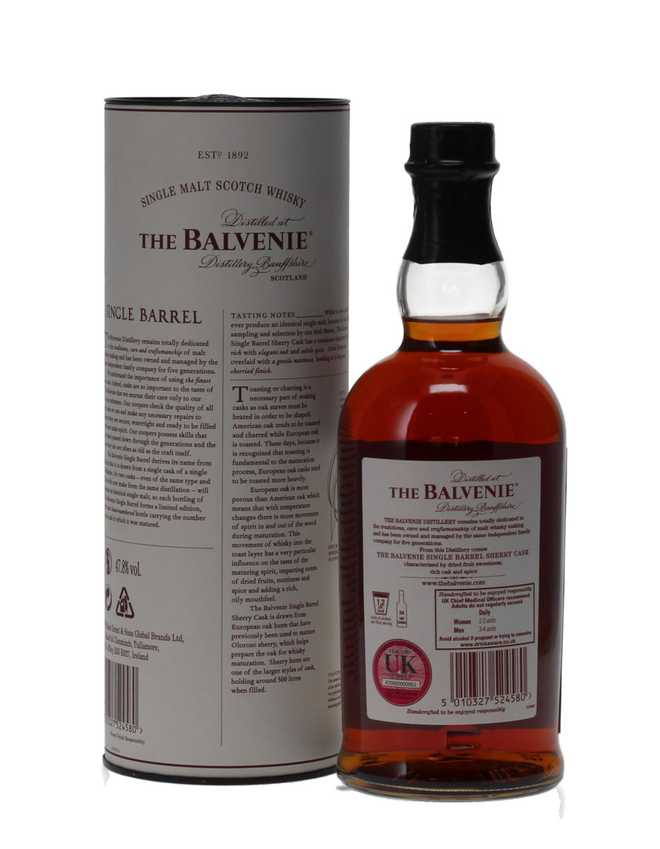 BALVENIE 15 YEAR OLD SINGLE BARREL SHERRY CASK