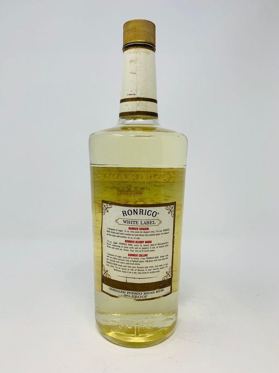 RONRICO WHITE LABEL PUERTO RICAN RUM