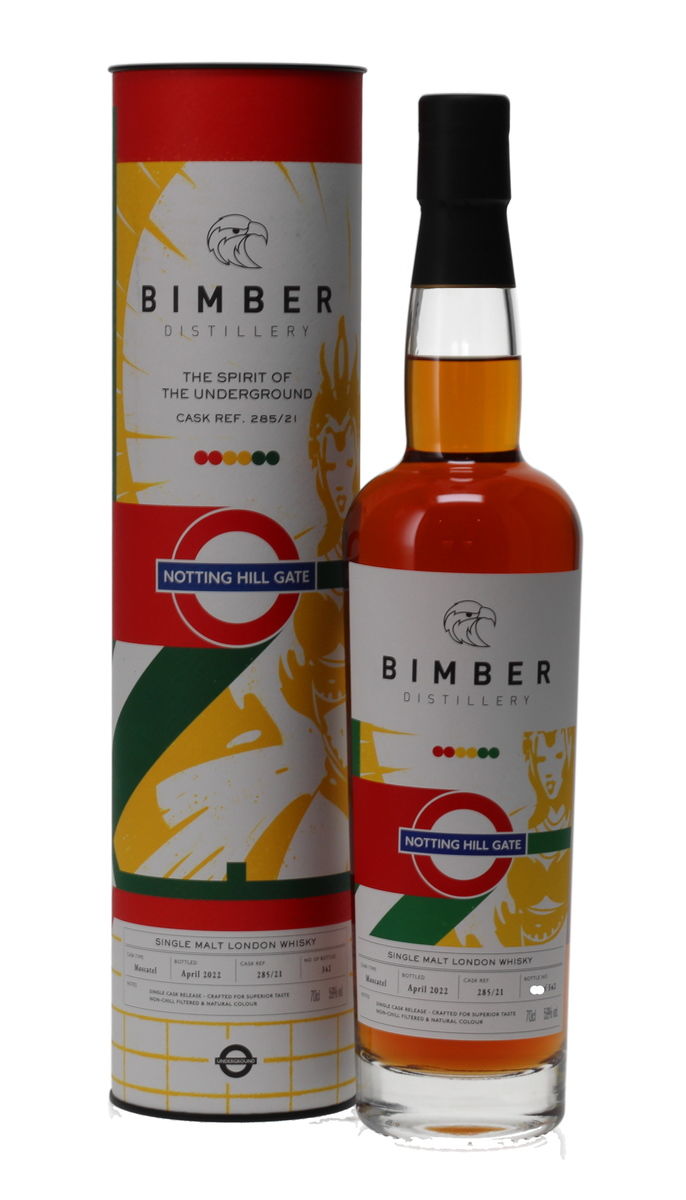 BIMBER - THE SPIRIT OF THE UNDERGROUND - CASK #285/21 NOTTING HILL GATE