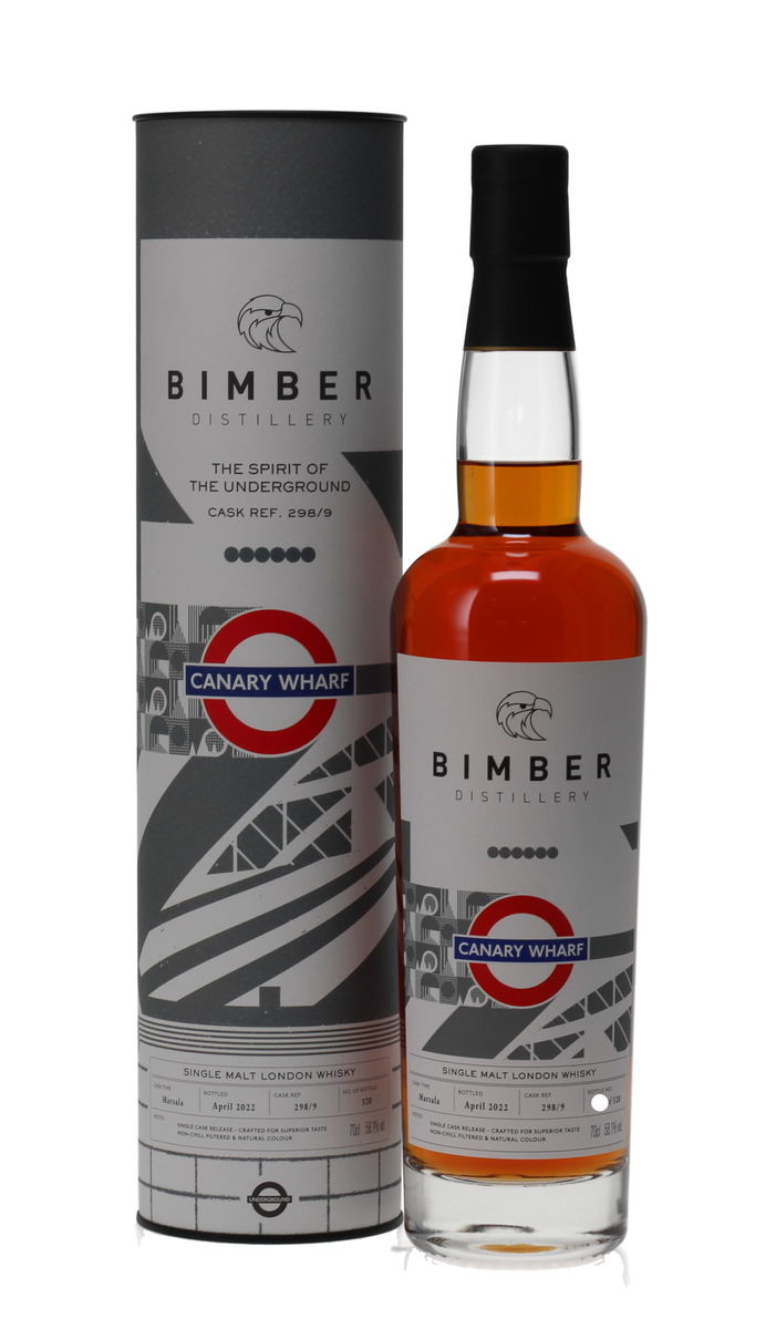 BIMBER - THE SPIRIT OF THE UNDERGROUND - CASK #298/9 CANARY WHARF