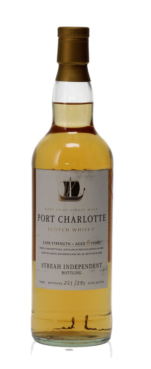 PORT CHARLOTTE 6 YEAR OLD STREAH INDEPENDENT BOTTLING 