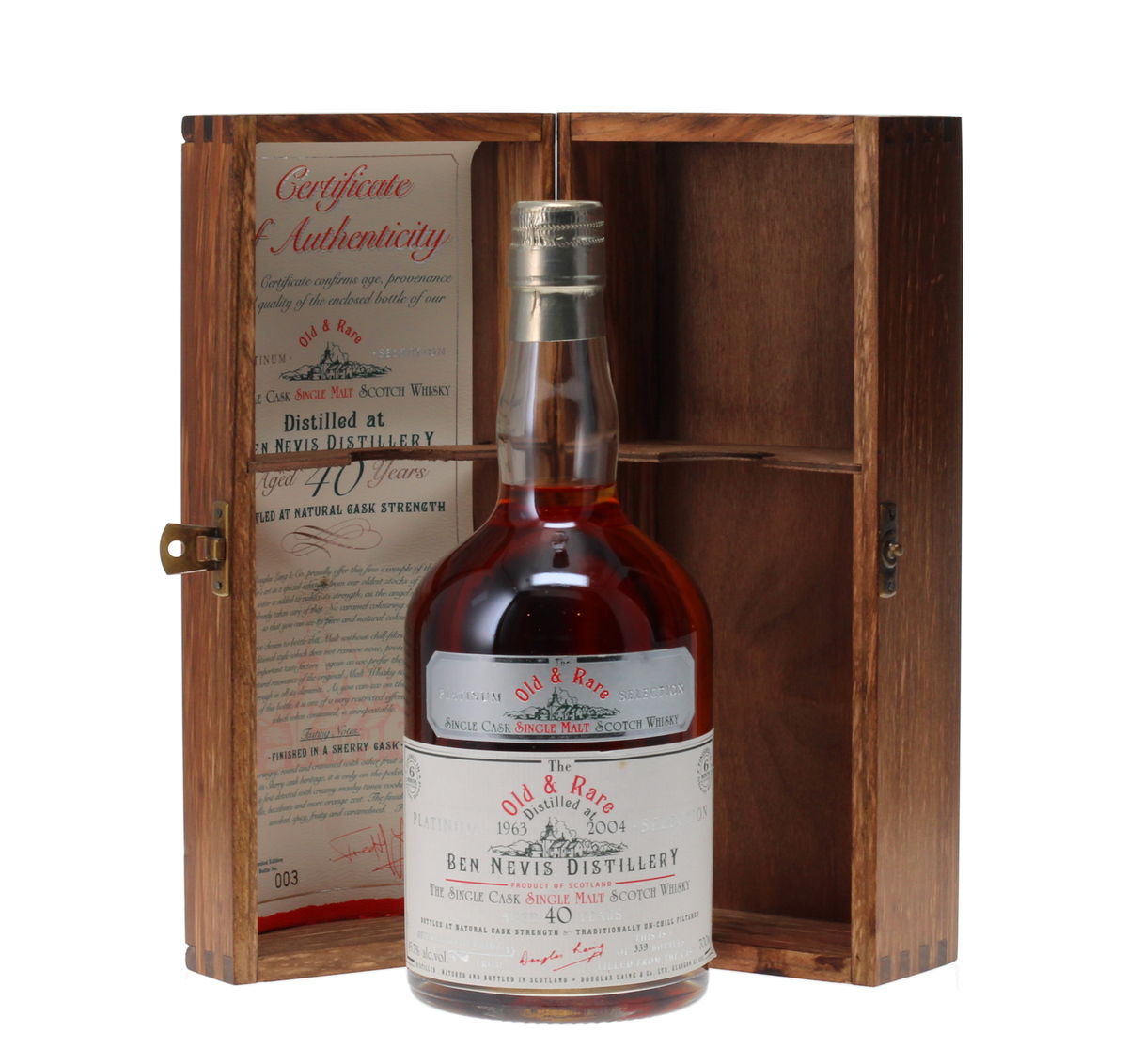 BEN NEVIS 1963 40 YEAR OLD - OLD AND RARE PLATINUM COLLECTION