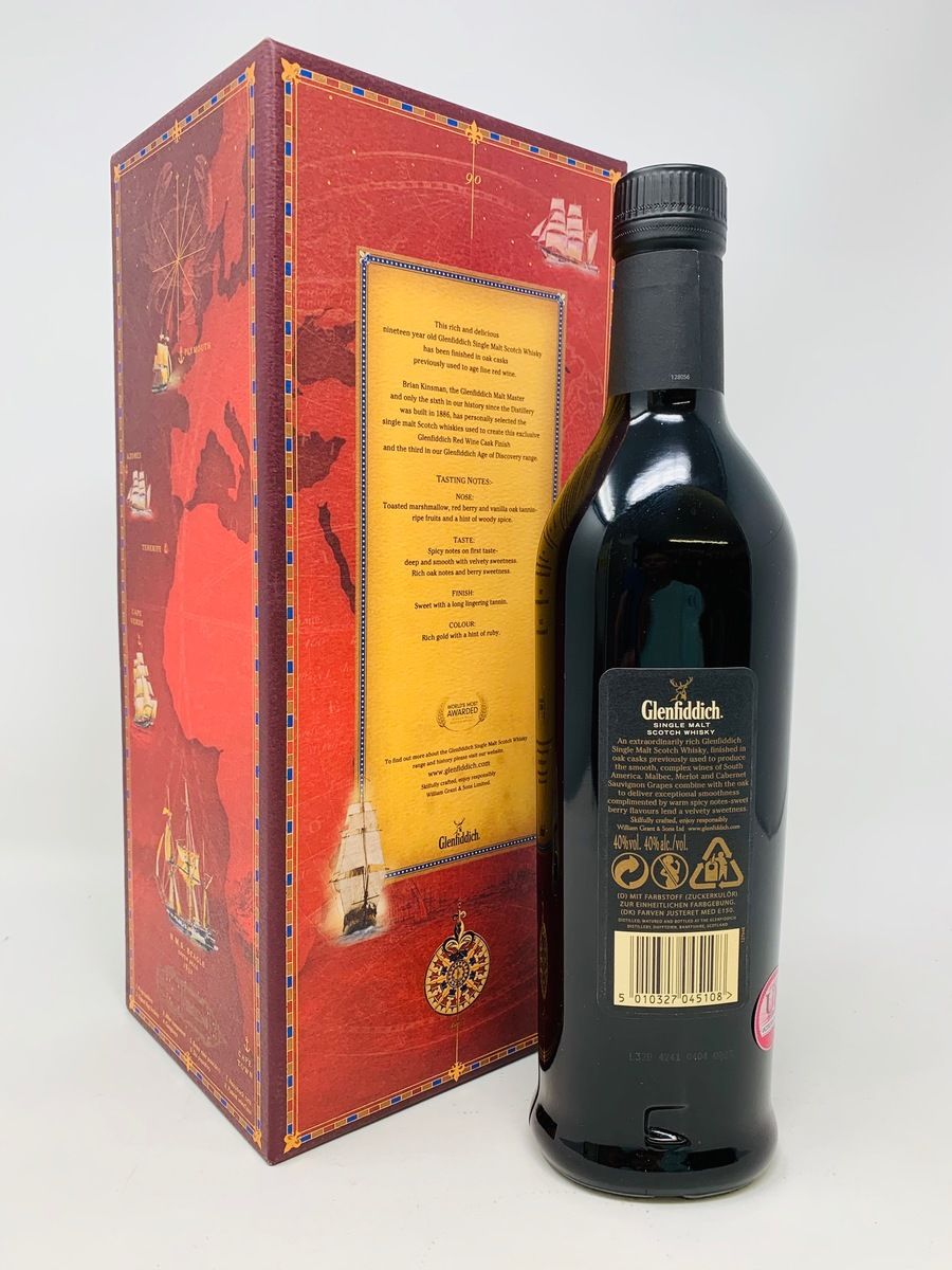 GLENFIDDICH 19 YEAR OLD AGE OF DISCOVERY RED WINE CASK FINISH