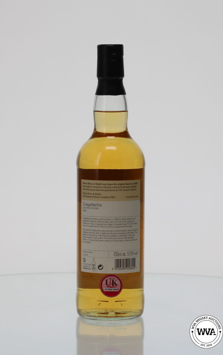 CRAIGELLACHIE 2006 12 YEAR OLD BERRY BRO'S & RUDD