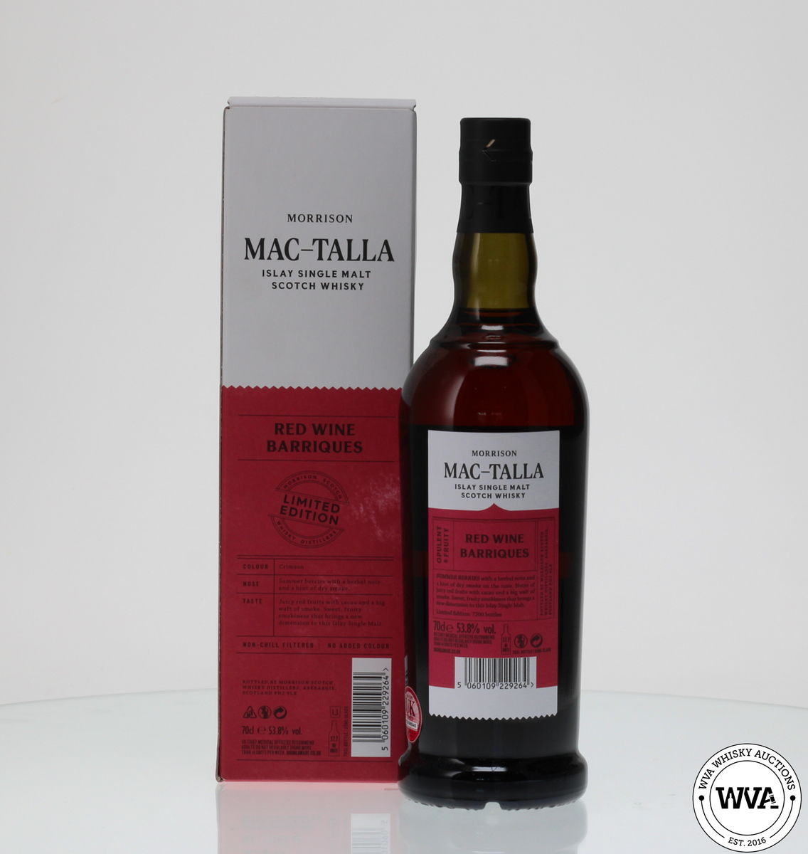 MAC-TALLA RED WINE BARRIQUES ISLAY SINGLE MALT LIMITED EDITION
