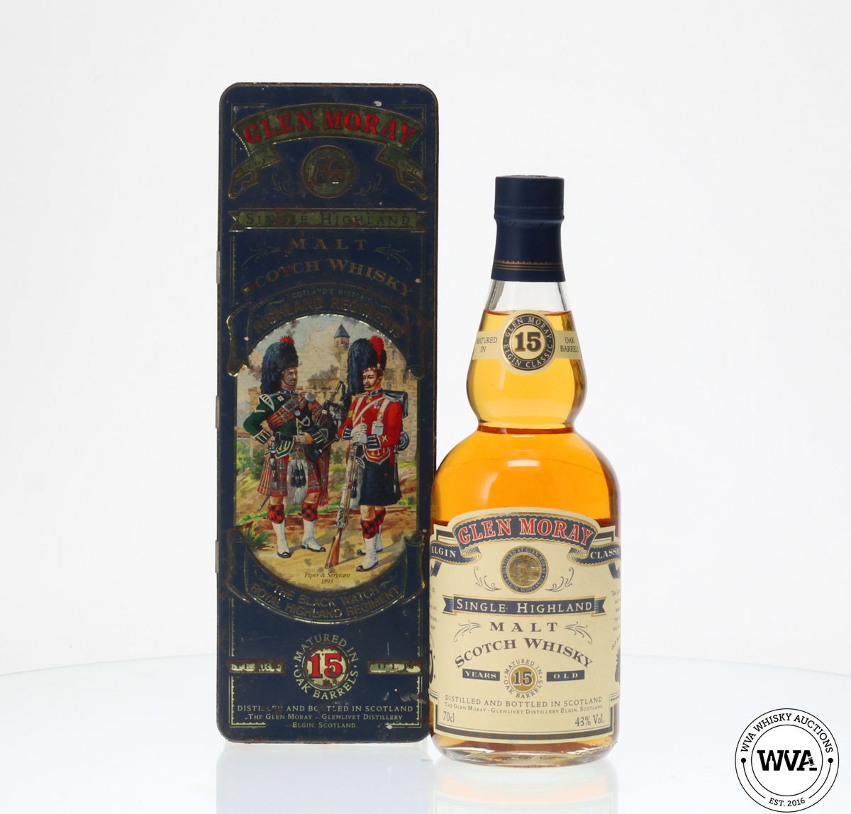 GLEN MORAY 15 YEAR OLD BLACK WATCH 