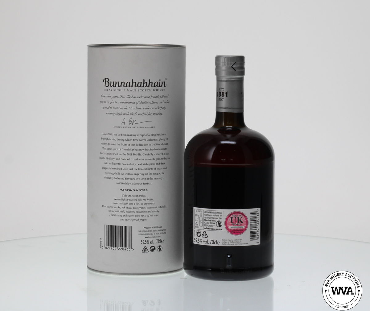 BUNNAHABHAIN FEIS ILE 2021 MOINE BORDEAUX FINISH 2013