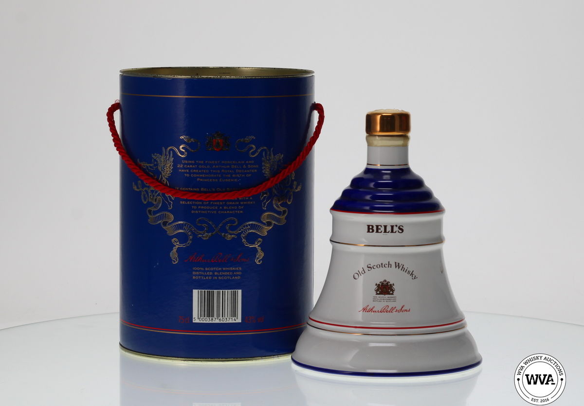 BELLS DECANTER "CELEBRATING THE BIRTH OF PRINCESS EUGENIE"