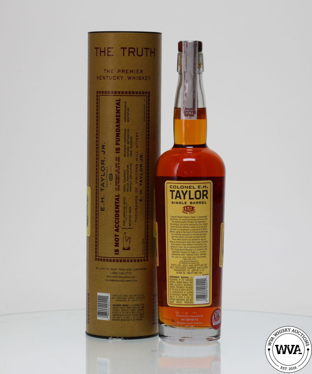 COLONEL E.H TAYLOR SINGLE BARREL BOURBON 