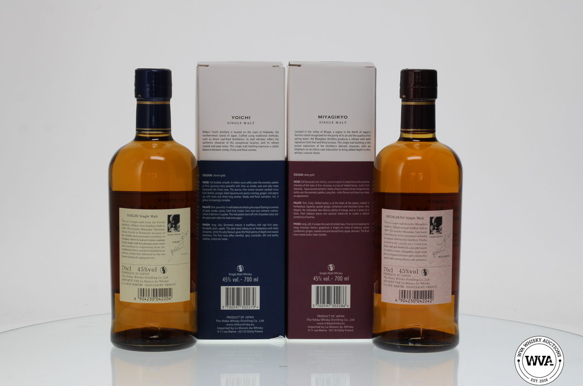 NIKKA SINGLE MALT YOICHI & NIKKA MIYAGIKYO SINGLE MALT