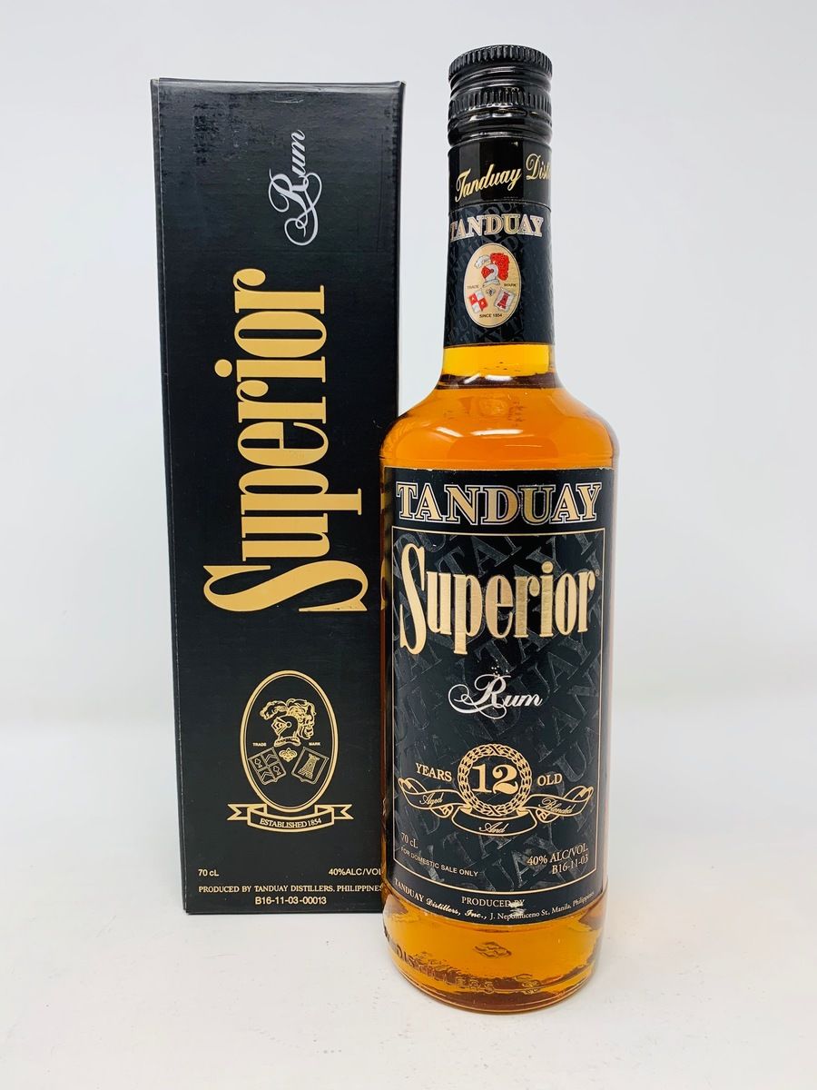 TANDUAY SUPERIOR 12 YEAR OLD RUM 75CL