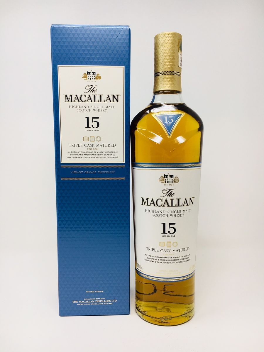 LOT 2102 - THE MACALLAN 15 YEAR OLD TRIPLE CASK (RESERVE PRICE £60.00)