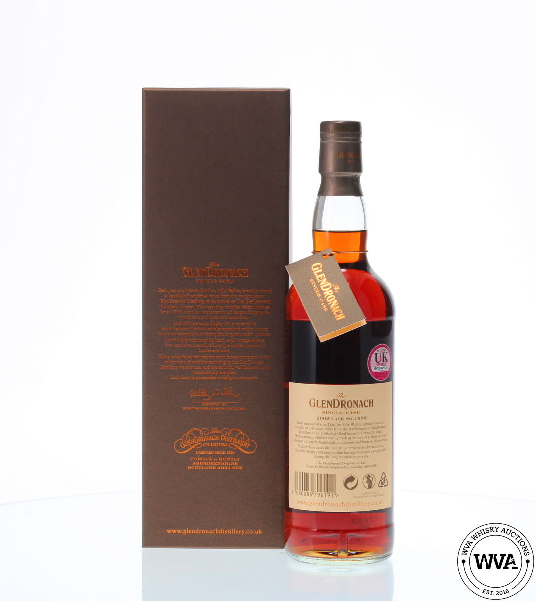 GLENDRONACH 2002 10 YEAR OLD SINGLE CASK #1988