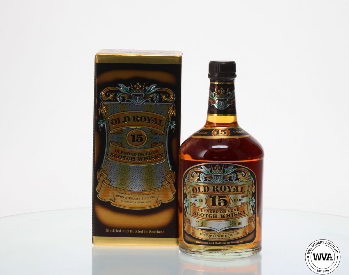 OLD ROYAL 15 YEAR OLD BLENDED DE LUX SCOTCH WHISKY 1980'S
