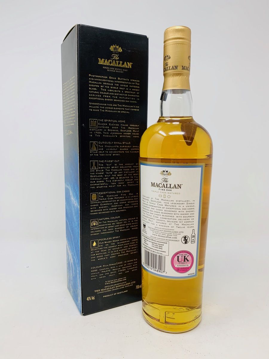 THE MACALLAN 12 YEAR OLF FINE OAK ERNIE BUTTON