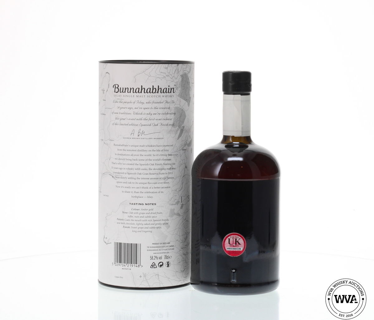 BUNNAHABHAIN 2002 SPANISH OAK FINISH - FEIS ILE 2018
