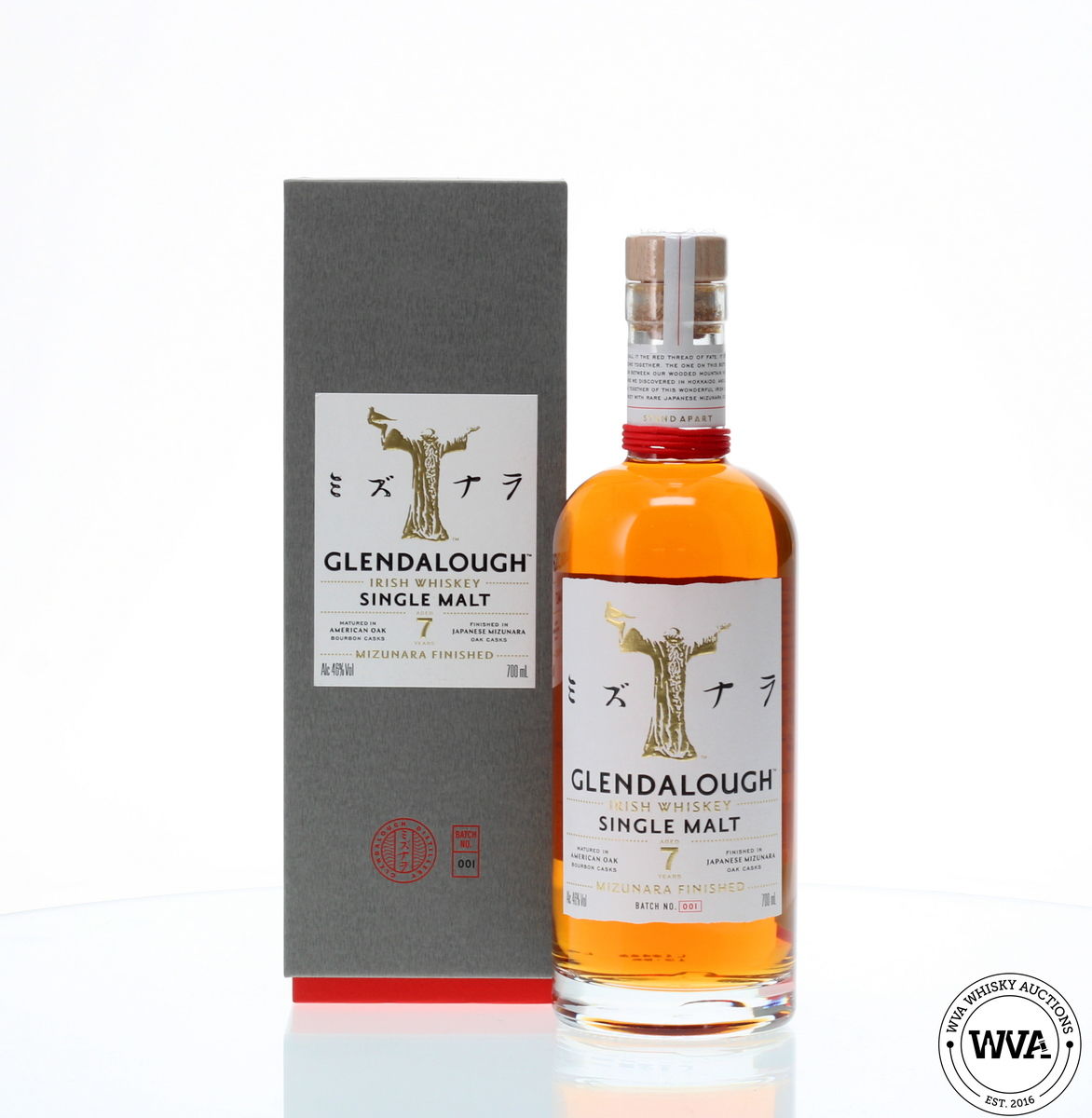 GLENDALOUGH 7 YEAR OLD MIZUNARA FINISH BATCH 001 IRISH WHISKEY