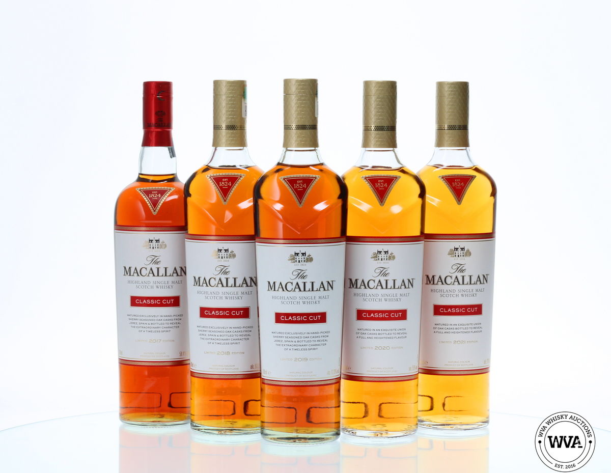 MACALLAN CLASSIC CUT SET - 2017-2018-2019-2020 & 2021