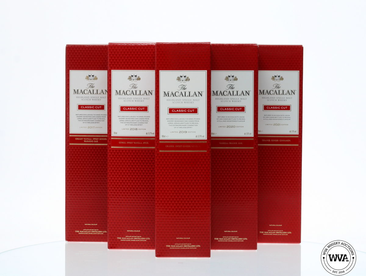 MACALLAN CLASSIC CUT SET - 2017-2018-2019-2020 & 2021