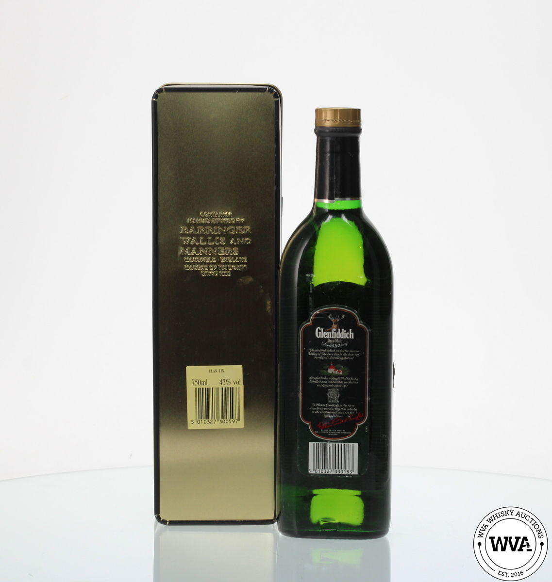 GLENFIDDICH 1980'S SPECIAL OLD RESERVE CLAN MURRAY TIN