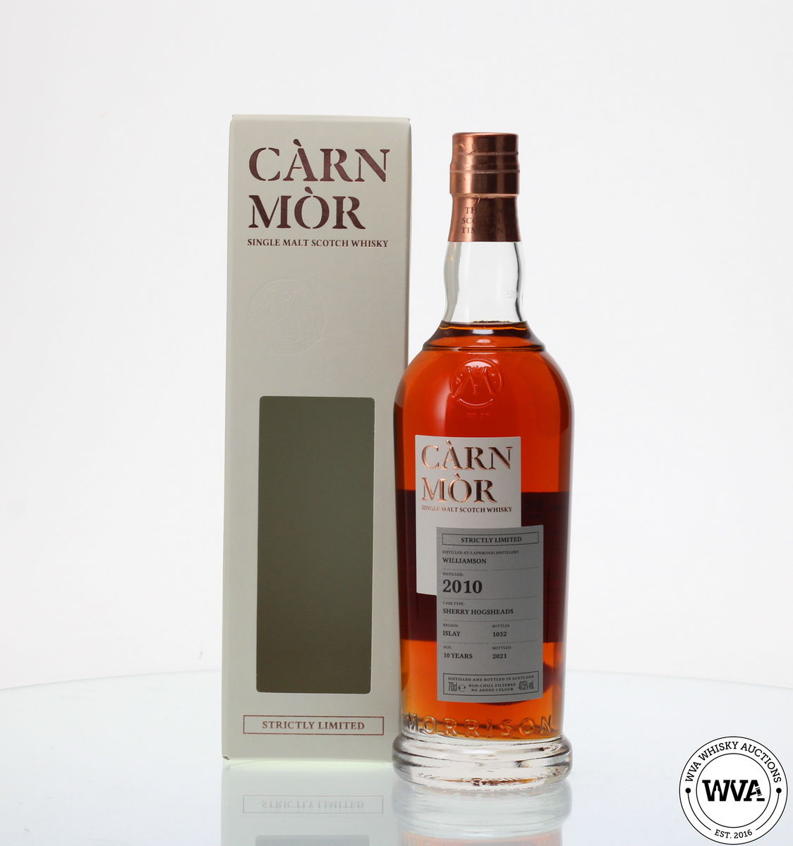 WILLIAMSON (LAPHROAIG) 2010 10 YEAR OLD CARN MOR STRICTLY LIMITED