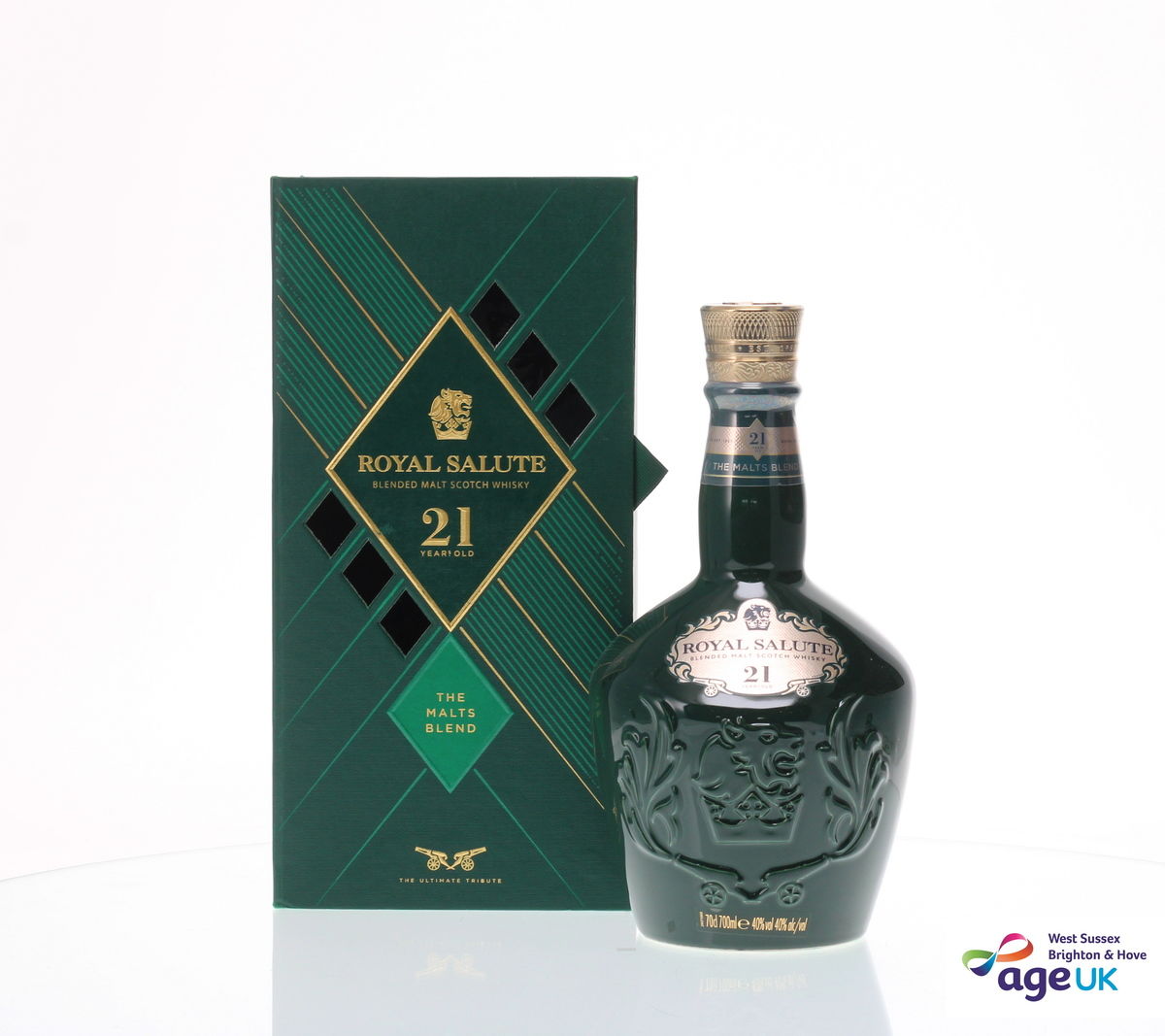 CHIVAS ROYAL SALUTE 21 YEAR OLD - THE MALTS BLEND - AGE UK CHARITY BOTTLE