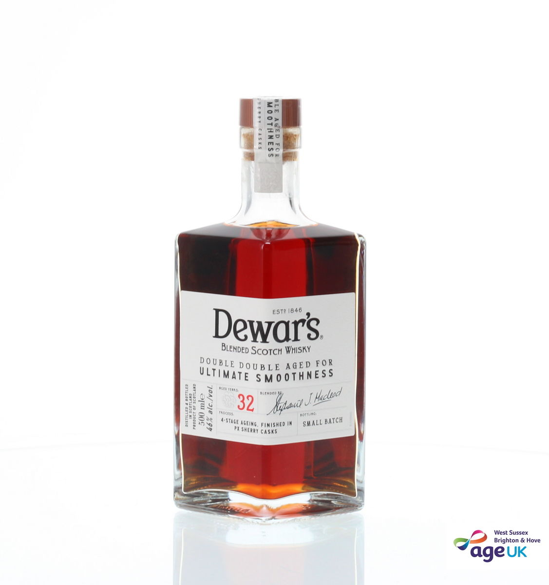 DEWARS 32 YEAR OLD DOUBLE DOUBLE - AGE UK CHARITY BOTTLE