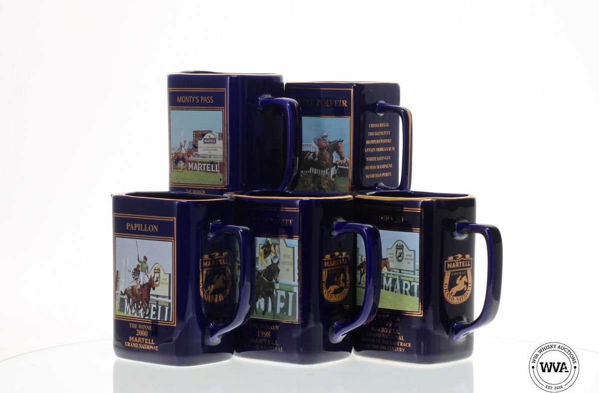 MARTELL COGNAC & SEAGRAM GRAND NATION WATER JUGS