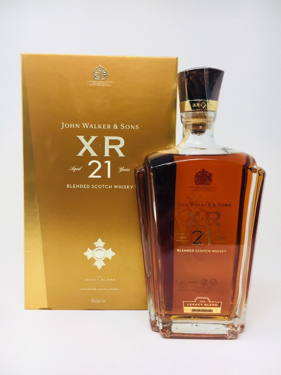 LOT 1967 - JOHNNIE WALKER XR 21 YEAR OLD THE LEGACY BLEND 1 LITRE (RESERVE PRICE £75.00)
