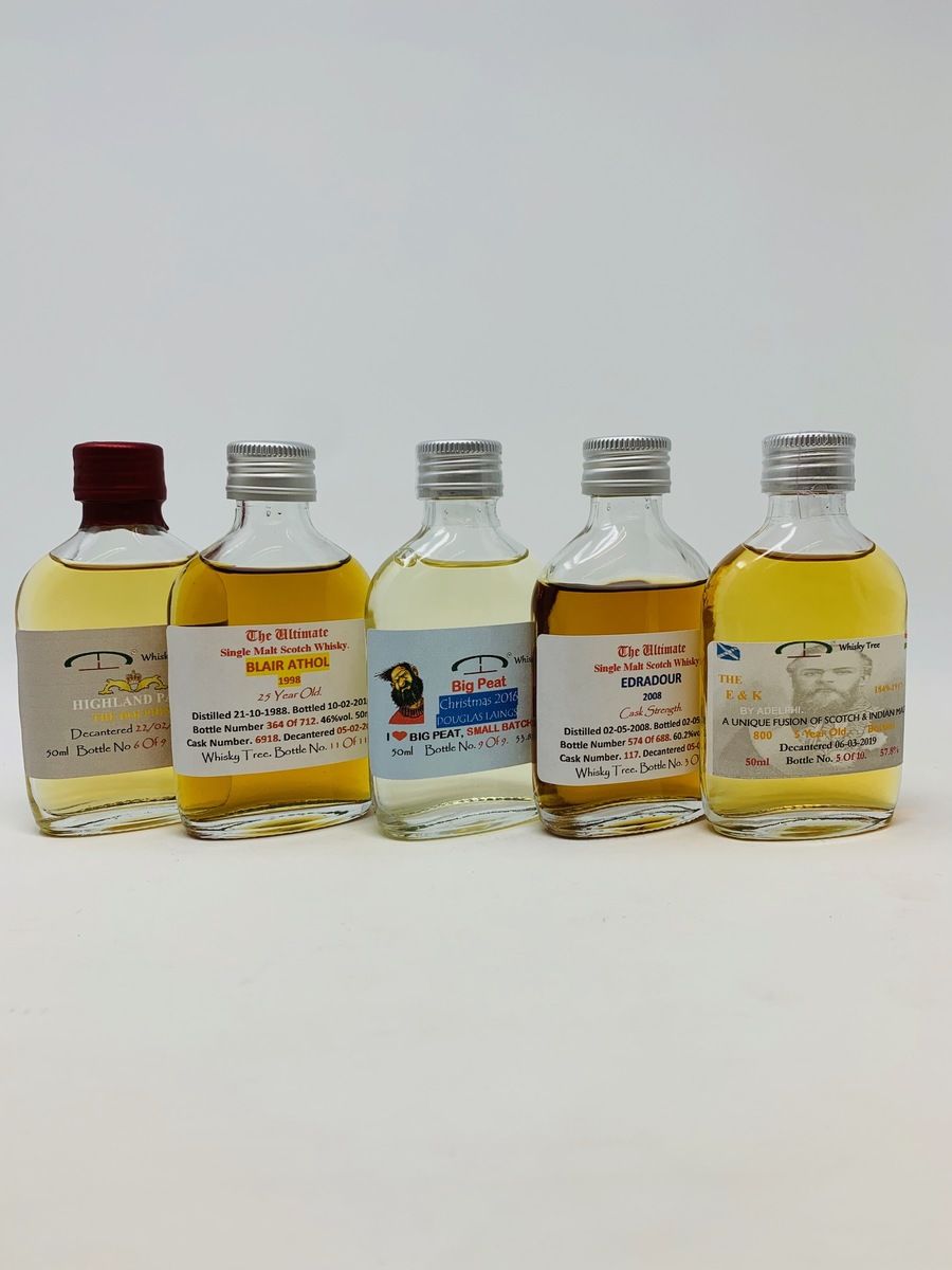 5 x MIXED WHISKY TREE SAMPLES 