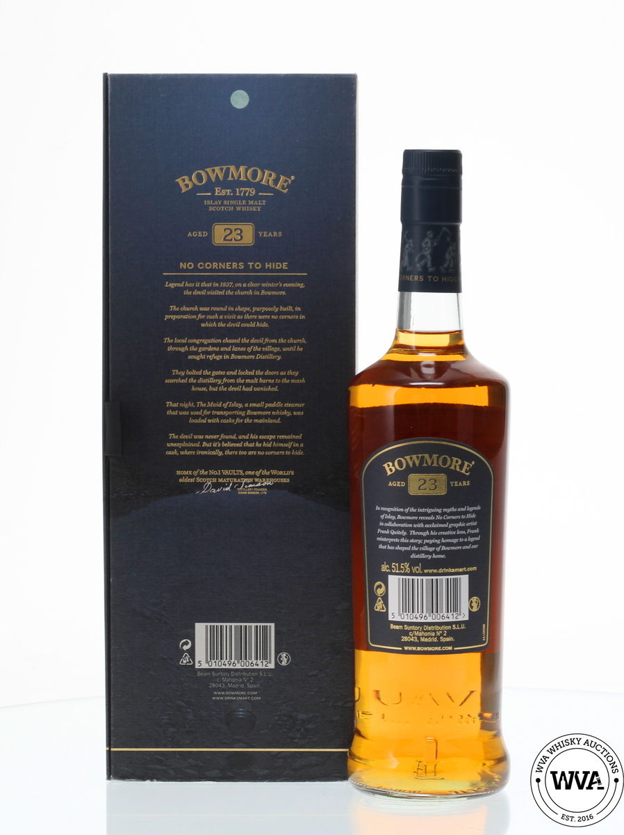 BOWMORE 23 YEAR OLD "NO CORNERS TO HIDE" - FRANK QUIETLY