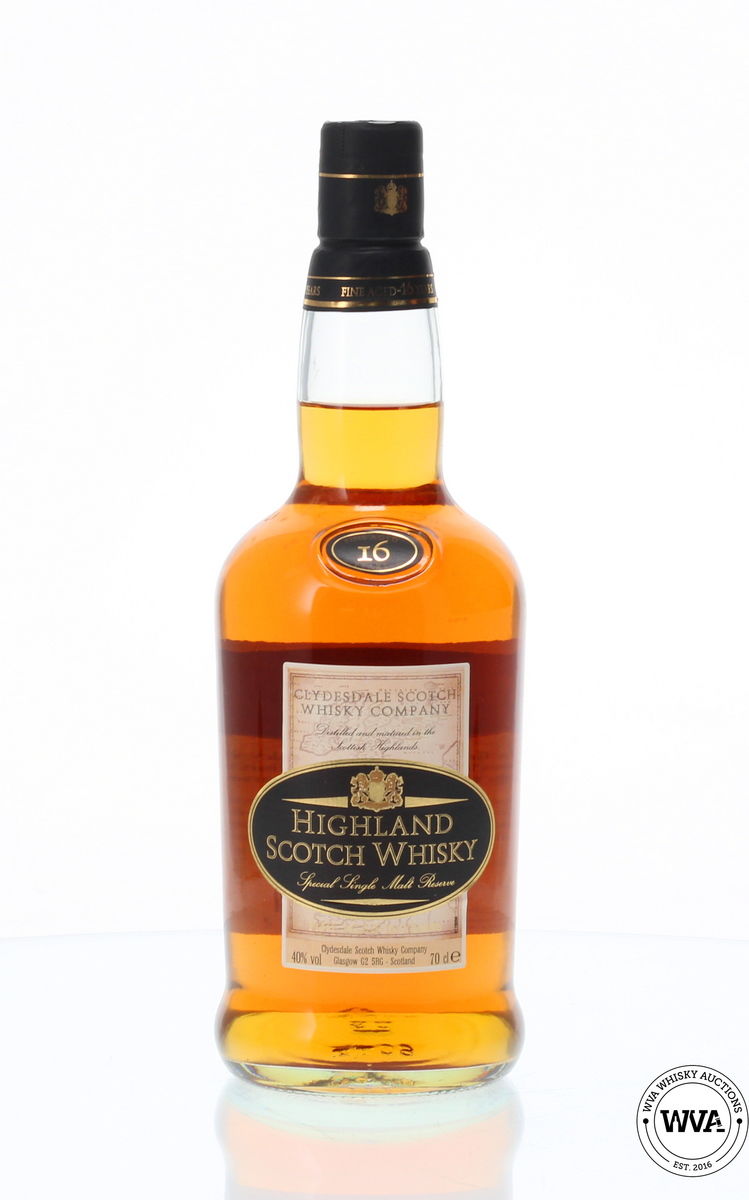HIGHLAND 16 YEAR OLD SCOTCH WHISKY