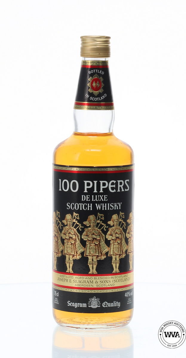 SEAGRAMS 100 PIPERS 1980'S SCOTCH WHISKY