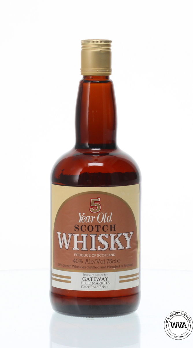 GATEWAY 1980's 5 YEAR OLD BLENDED SCOTCH WHISKY