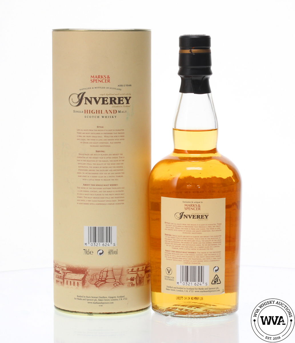 INVEREY 12 YEAR OLD SINGLE HIGHLAND MALT