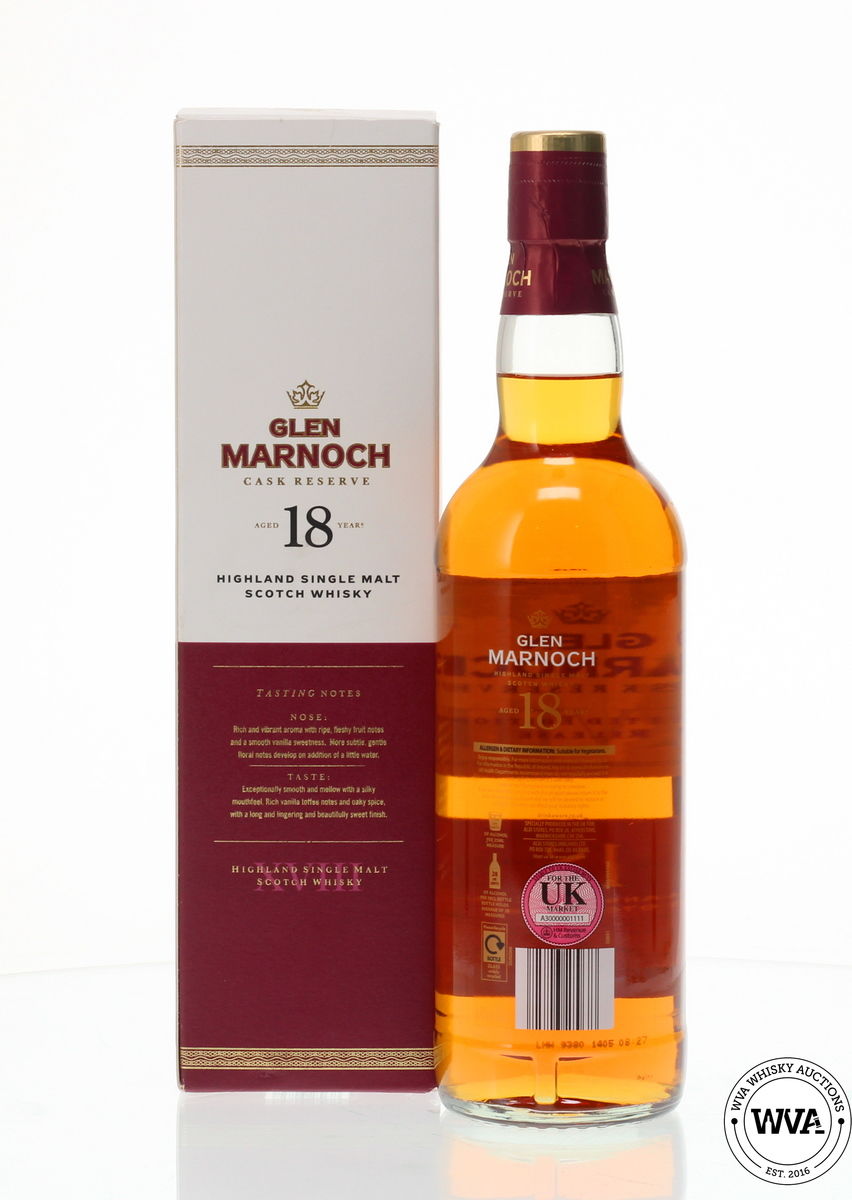 GLEN MARNOCH 18 YEAR OLD CASK RESERVE LIMITED EDITION